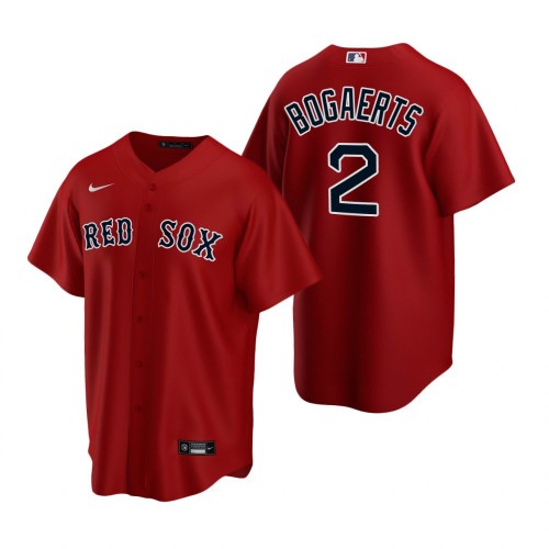Men's Boston Red Sox #2 Xander Bogaerts Red Cool Base Stitched Jersey